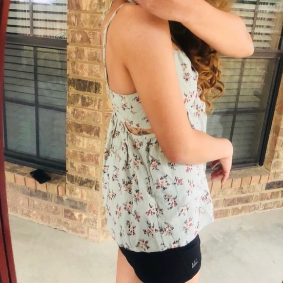 American Eagle Floral Tank Top Size Xs - Picture 3 of 8